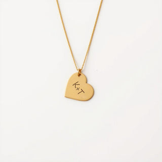 Carve Amore QR Code Heart Necklace – Forever Love Story