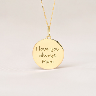 Handwritten Love Token Necklace