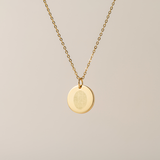 Triple Fingerprint Pendant Necklace